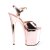 Pleaser Sandali FLAMINGO-809 Similpelle Dorato Rosa Metal./Cromato Dorato Rosa EU-35 / US-5