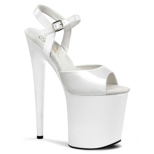 Pleaser Sandali FLAMINGO-809 Vernice Bianco/Bianco EU-35 / US-5