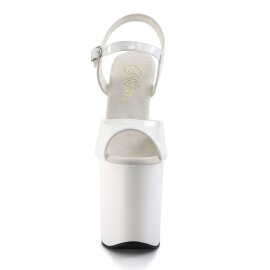 Pleaser Sandali FLAMINGO-809 Vernice Bianco/Bianco EU-37...