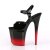 Pleaser Sandali FLAMINGO-809BR-H Vernice Nero/Nero-Rosso EU-41 / US-11