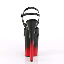 Pleaser Sandali FLAMINGO-809BR-H Vernice Nero/Nero-Rosso EU-38 / US-8