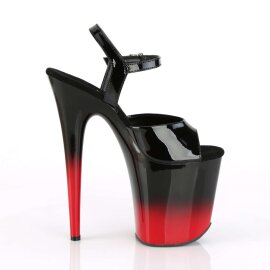 Pleaser Sandali FLAMINGO-809BR-H Vernice Nero/Nero-Rosso EU-38 / US-8