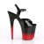 Pleaser Sandali FLAMINGO-809BR-H Vernice Nero/Nero-Rosso EU-38 / US-8