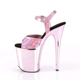 Pleaser Sandali FLAMINGO-809HG Rosa Baby Ologramma/Rosa Baby Cromato EU-35 / US-5