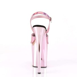 Pleaser Sandali FLAMINGO-809HG Rosa Baby Ologramma/Rosa Baby Cromato EU-37 / US-7