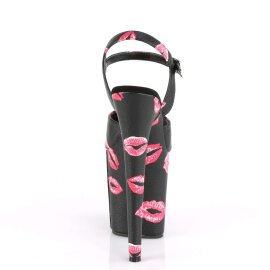 Pleaser Sandali FLAMINGO-809KISSES Similpelle Nero EU-36 / US-6