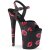Pleaser Sandali FLAMINGO-809KISSES Similpelle Nero EU-36 / US-6