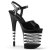 Pleaser Sandali FLAMINGO-809LN Vernice Nero/Nero EU-37 / US-7