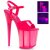 Pleaser Sandali FLAMINGO-809UVT Vernice Neon Rosa Acceso/Rosa Acceso EU-38 / US-8