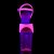 Pleaser Sandali FLAMINGO-809UVT Vernice Neon Rosa Acceso/Rosa Acceso EU-38 / US-8