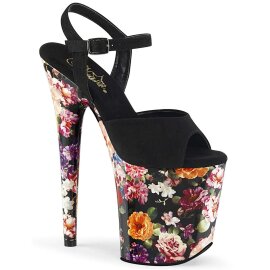 Pleaser Sandali FLAMINGO-809WR Finto Camoscio Nero/...