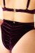 Lunalae Free Flow Shorts a Taglio Alto Prugna XL