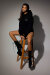 REV ACTIV Felpa con Cappuccio Premium Per Pole Dancer Nera L