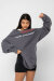 REV ACTIV Felpa con Cappuccio Premium Innocent Girl Con Pleasers Grigio M