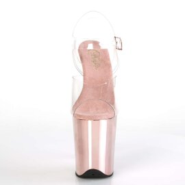 Pleaser Sandali FLAMINGO-808 Trasparente/Dorato Rosa...