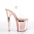 Pleaser Sandali FLAMINGO-808 Trasparente/Dorato Rosa Cromato EU-38 / US-8