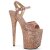 Pleaser Sandali FLAMINGO-810LG Dorato Rosa Glitter EU-37 / US-7
