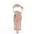 Pleaser Sandali FLAMINGO-810LG Dorato Rosa Glitter EU-37 / US-7