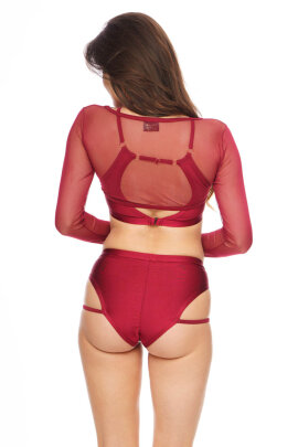 Bandurska Top in rete Rosso XL