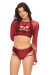 Bandurska Top in rete Rosso XL