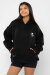 REV ACTIV Hoodie Premium Nobody Knows Im  A Pole Dancer Nera M