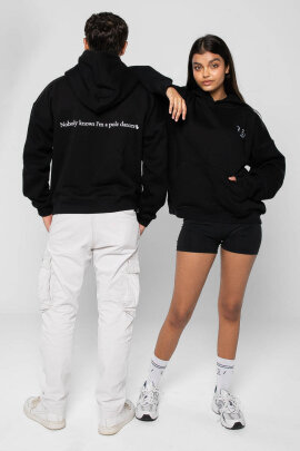 REV ACTIV Hoodie Premium Nobody Knows Im  A Pole Dancer Nera L