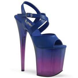 Pleaser Sandali FLAMINGO-822T Similpelle Blu/Blu-Viola...