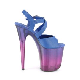 Pleaser Sandali FLAMINGO-822T Similpelle Blu/Blu-Viola Ombre EU-35 / US-5