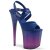 Pleaser Sandali FLAMINGO-822T Similpelle Blu/Blu-Viola Ombre EU-35 / US-5