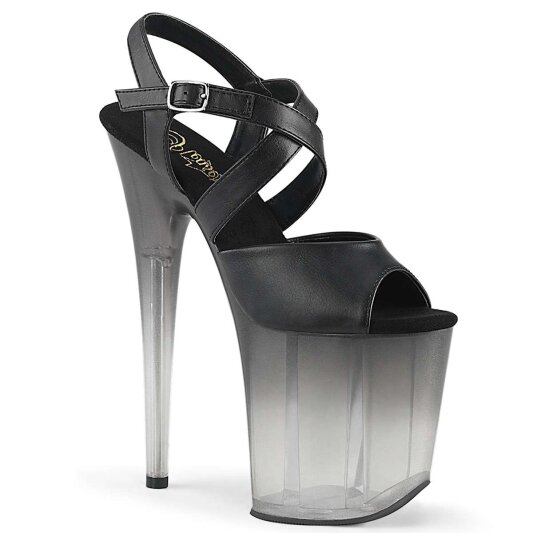 Pleaser Sandali FLAMINGO-822T Similpelle Nero/Nero Sfumato EU-35 / US-5