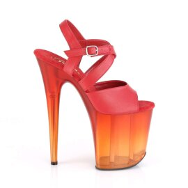 Pleaser Sandali FLAMINGO-822T Similpelle Rosso/Rosso Sfumato EU-35 / US-5