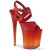 Pleaser Sandali FLAMINGO-822T Similpelle Rosso/Rosso Sfumato EU-35 / US-5