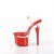 Pleaser ESTEEM-708 Sandali con Plateau Cromato Rosso EU-35 / US-5