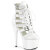 Pleaser ADORE-1013MST Stivaletti Con Plateau Vernice Bianco EU-40 / US-10