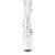 Pleaser ADORE-1013MST Stivaletti Con Plateau Vernice Bianco EU-40 / US-10