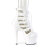 Pleaser ADORE-1013MST Stivaletti Con Plateau Vernice Bianco EU-40 / US-10