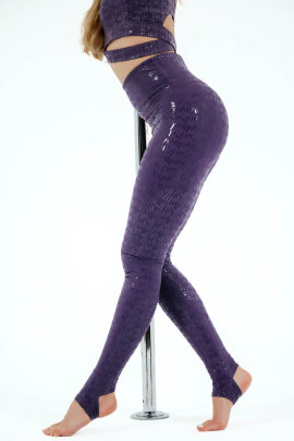 Nova Polewear Leggings Adesivi Senza Cuciture Lilla