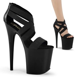 Pleaser Sandali FLAMINGO-869 Similpelle Nero-Banda...