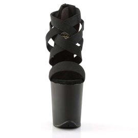 Pleaser Sandali FLAMINGO-869 Similpelle Nero-Banda...