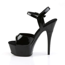 Pleaser Sandali CAPTIVA-609 Vernice Nero/Nero EU-38 / US-8