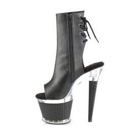 Pleaser SPECTATOR-1018 Stivaletti con Plateau Similpelle Nero EU-38 / US-8