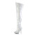 Pleaser SEDUCE-3000WC Stivali Sopra Il Ginocchio Vernice Bianco EU-36 / US-6