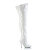 Pleaser SEDUCE-3000WC Stivali Sopra Il Ginocchio Vernice Bianco EU-36 / US-6