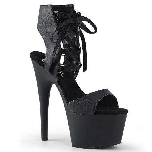 Pleaser Sandali ADORE-700-14 Similpelle Nero/Nero Opaco EU-38 / US-8
