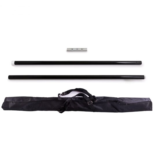 X-Pole X-Stage PRO Set Palo Verniciato a Polvere Nero 45 mm