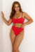 Lunalae High Waist Shorts Pipa Rosso M