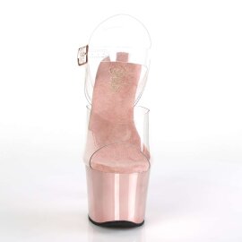 Pleaser Sandali SKY-308 Trasparente/Dorato Rosa Cromato...