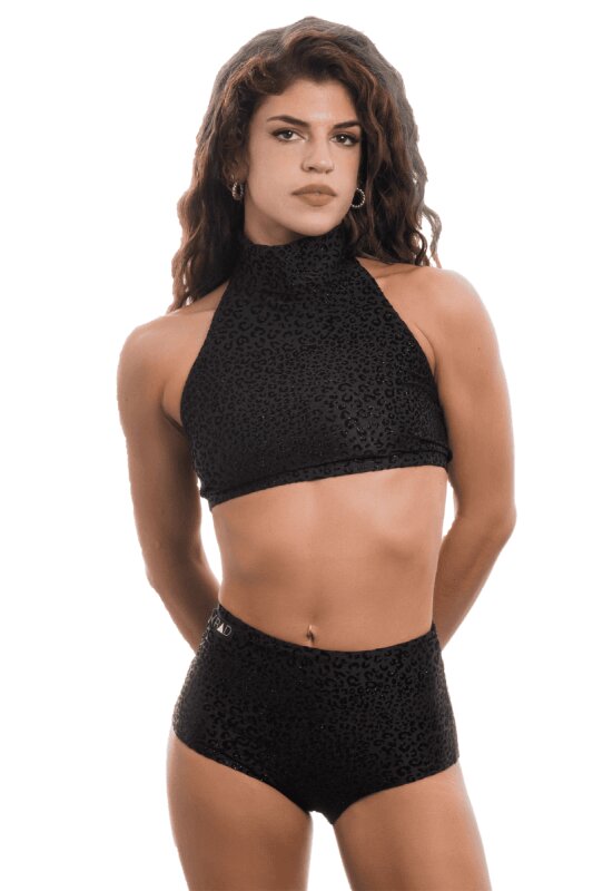 RAD Top Eve Glitter Nero S