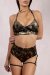 Polerina Shorts Bikini Nero/Oro Velvet