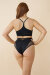 Lunalae Shorts High Waist Blake Mesh Nero S